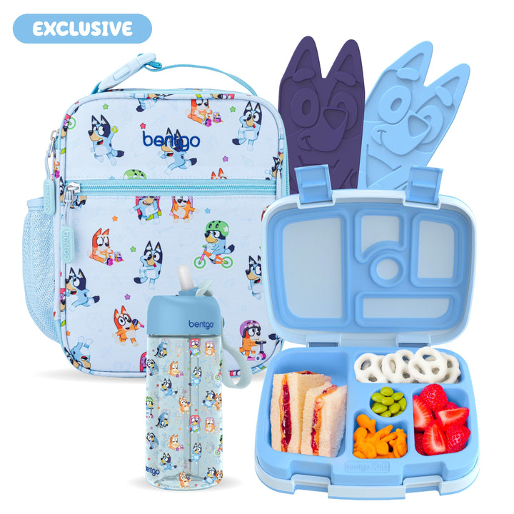 Bentgo + Bluey Kids Prints 5-Piece Lunch Box Set F1