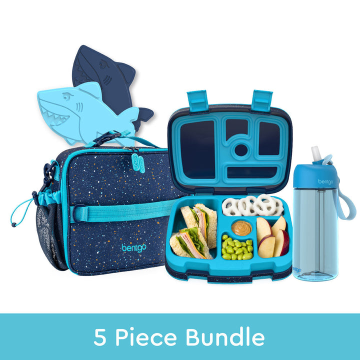 Bentgo Kids Prints Lunch 5-Piece Set with Ice Packs E0