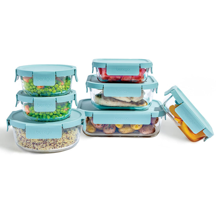 Bentgo Glass Leak-Proof Food Storage Set (14-Piece) T4