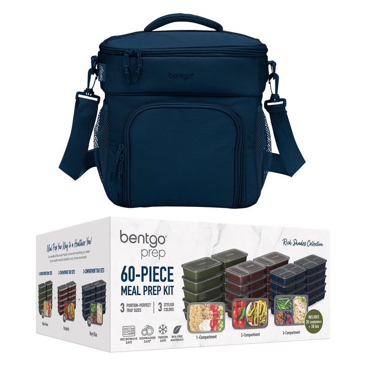 Bentgo Prep Deluxe Bag & 60-Piece Meal Prep Container Set C6